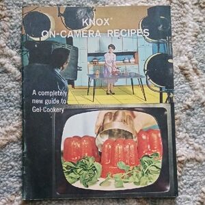 KNOX On Camera Recipes Vintage 1963 Gelatin Cookbook RETRO Photos Salads